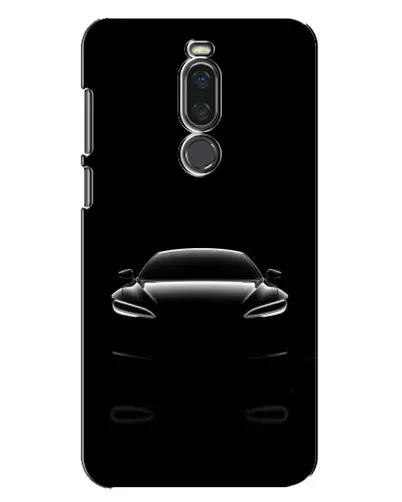 Чехол для Meizu X8 с картинкой «Силуэт Tesla Night»