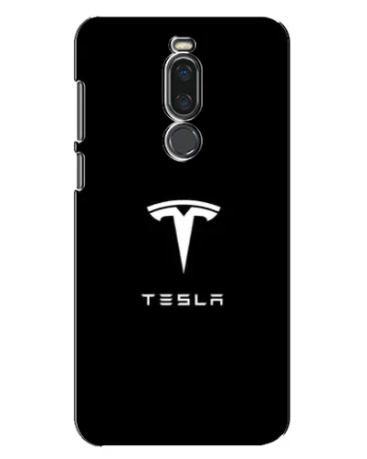 Чехол для Meizu X8 с картинкой «Tesla White Logo»