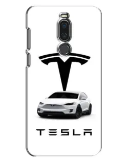 Чехол для Meizu X8 с картинкой «Tesla White Style»