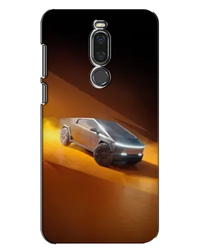 Чехол для Meizu X8 с картинкой «Cybertruck в пустыне»