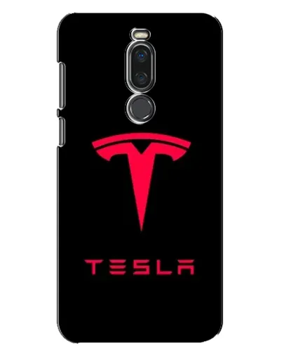 Чехол для Meizu X8 с картинкой «Tesla Red Logo»