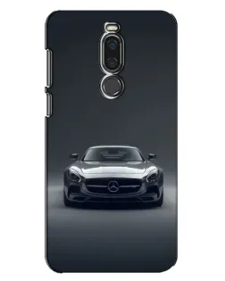 Чехол для Meizu X8 с картинкой «Mercedes на черном»