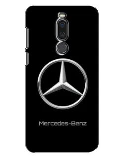 Чехол для Meizu X8 с картинкой «Mercedes Silver Logo»