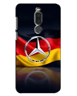 Чехол для Meizu X8 с картинкой «Mercedes — флаг Германии»