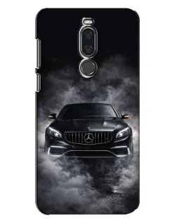 Чехол для Meizu X8 с картинкой «Mercedes в дыму»