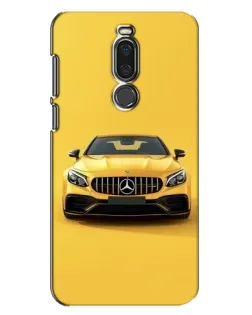 Чехол для Meizu X8 с картинкой «Желтый Mercedes GT»
