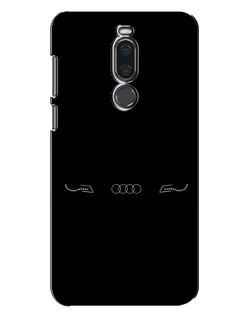 Чехол для Meizu X8 с картинкой «Audi — световой подпись»