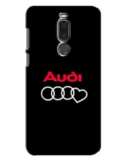 Чехол для Meizu X8 с картинкой «Логотип Audi Heart»