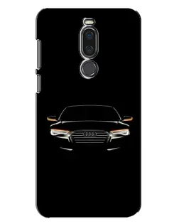 Чехол для Meizu X8 с картинкой «Audi — ночной контур»