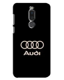 Чехол для Meizu X8 с картинкой «Audi — золотой логотип»