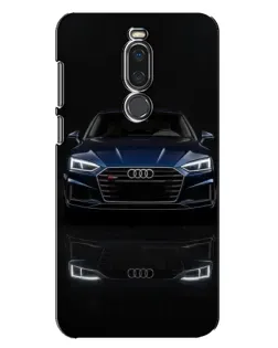 Чехол для Meizu X8 с картинкой «Audi — ночное отражение»