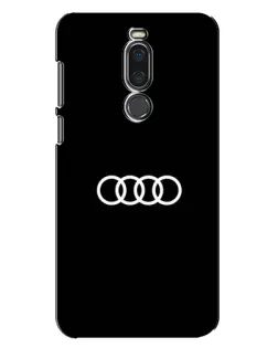 Чехол для Meizu X8 с картинкой «Audi White Logo»