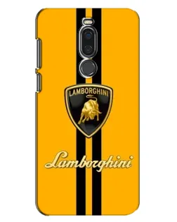 Чохол для Meizu X8 з картинкою «Lamborghini Stripe жовтий»