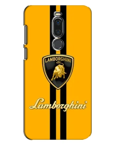 Чехол для Meizu X8 с картинкой «Lamborghini Stripe желтый»