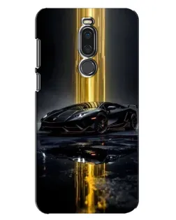 Чехол для Meizu X8 с картинкой «Ночной Lamborghini драйв»