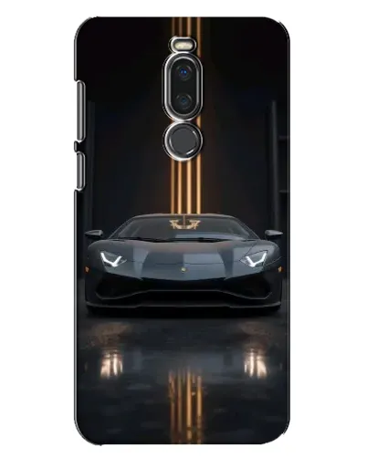 Чехол для Meizu X8 с картинкой «Lamborghini золотые линии»