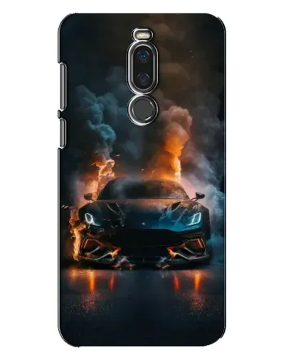 Чехол для Meizu X8 с картинкой «Lamborghini дымная эстетика»