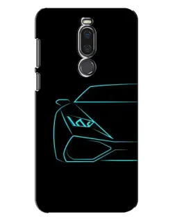 Чехол для Meizu X8 с картинкой «Голубой силуэт Lamborghini» Чехол для Meizu X8 с картинкой «Голубой силуэт Lamborghini»