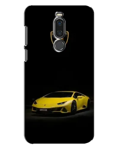 Чехол для Meizu X8 с картинкой «Lamborghini желтый акцент»