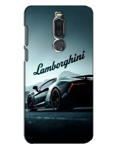 Чехол для Meizu X8 с картинкой «Классическая надпись Lamborghini»