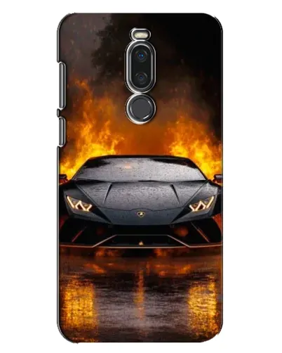Чехол для Meizu X8 с картинкой «Lamborghini в огне»