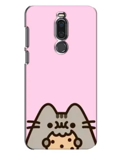 Чохол для Meizu X8 з картинкою «Pusheen та печиво»