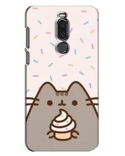 Чехол для Meizu X8 с картинкой «Пушин с кексом»