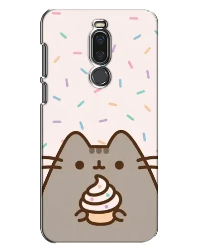 Чехол для Meizu X8 с картинкой «Пушин с кексом»