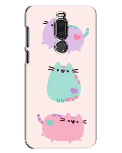 Чехол для Meizu X8 с картинкой «Pusheen трио»