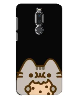 Чехол для Meizu X8 с картинкой «Пушин на черном»