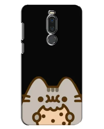 Чехол для Meizu X8 с картинкой «Пушин на черном»