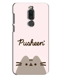 Чехол для Meizu X8 с картинкой «Pusheen логотип»