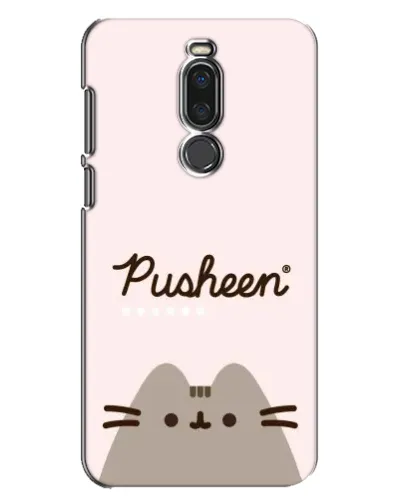 Чехол для Meizu X8 с картинкой «Pusheen логотип»