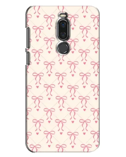 Чехол для Meizu X8 с картинкой «Розовые бантики Coquette»