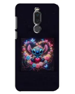 Чехол для Meizu X8 с картинкой «Stitch в цветах»