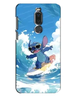 Чехол для Meizu X8 с картинкой «Стич на волне»
