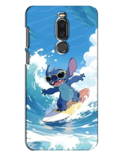 Чехол для Meizu X8 с картинкой «Стич на волне»