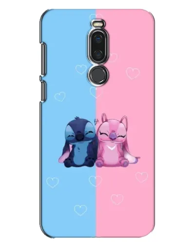 Чехол для Meizu X8 с картинкой «Stitch и Angel Love»
