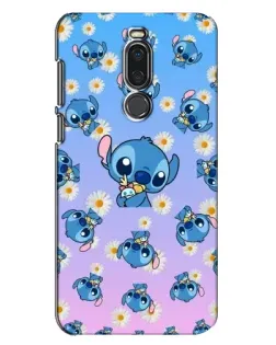 Чехол для Meizu X8 с картинкой «Паттерн со Стичем»