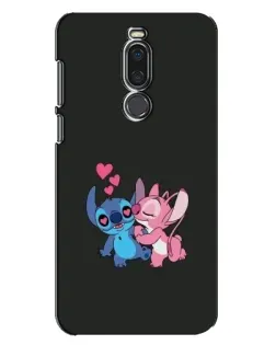 Чехол для Meizu X8 с картинкой «Анжел целует Стича»