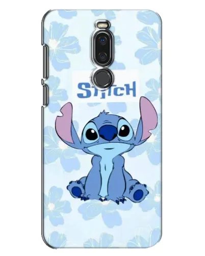 Чехол для Meizu X8 с картинкой «Stitch среди цветов»