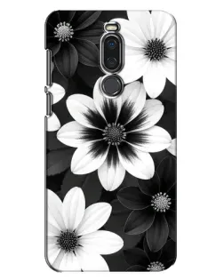 Чехол для Meizu X8 с картинкой «Монохромные астры»