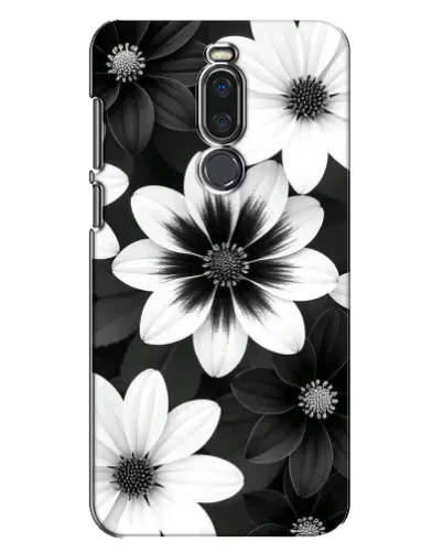 Чехол для Meizu X8 с картинкой «Монохромные астры»