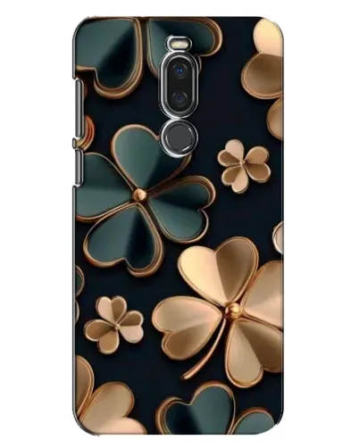 Чехол для Meizu X8 с картинкой «Клевер в золоте»