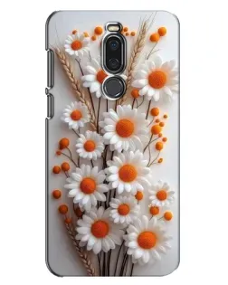 Чехол для Meizu X8 с картинкой «Белые сухоцветы»