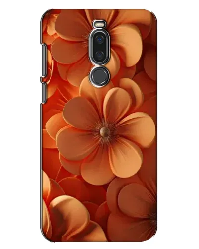 Чехол для Meizu X8 с картинкой «Оранжевый макро цветок»