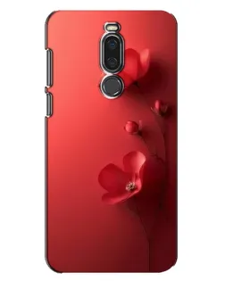 Чехол для Meizu X8 с картинкой «Маковые соцветия»