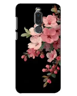 Чехол для Meizu X8 с картинкой «Розовая ветка сакуры»