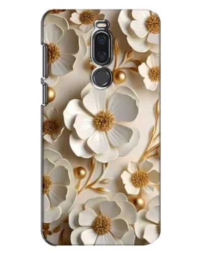 Чехол для Meizu X8 с картинкой «Белие бумажние  цвети»
