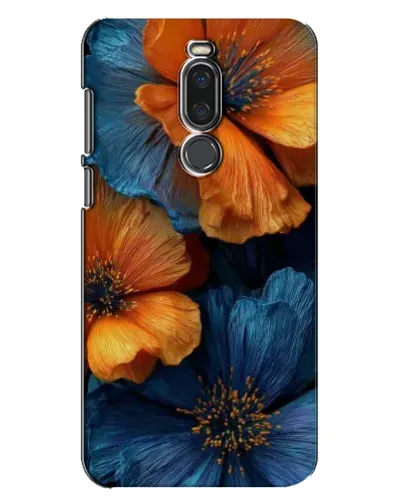Чехол для Meizu X8 с картинкой «Яркая сине-оранжевая флора» Чехол для Meizu X8 с картинкой «Яркая сине-оранжевая флора»